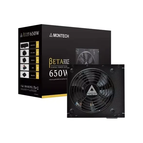 Montech Beta 650W 80 Plus Bronze Certified Power Supply