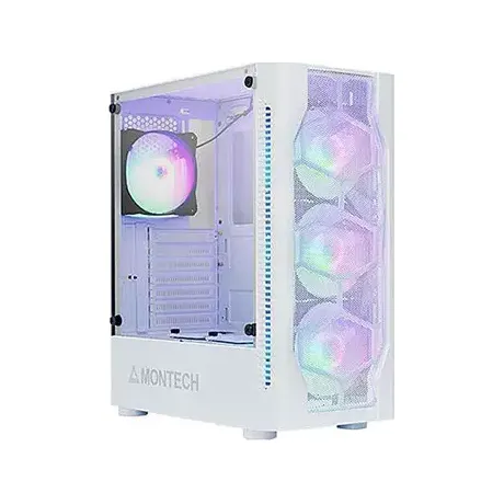 Montech X1 MESH White Tempered Glass ATX Mid-Tower Gaming Case