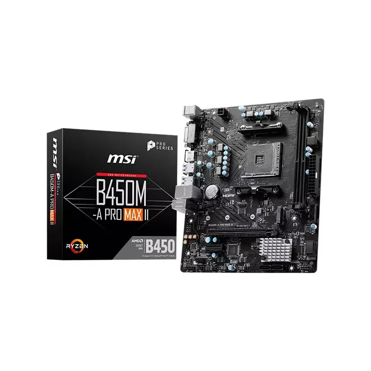 MSI B450M-A PRO MAX II AMD AM4 DDR4 ATX Motherboard