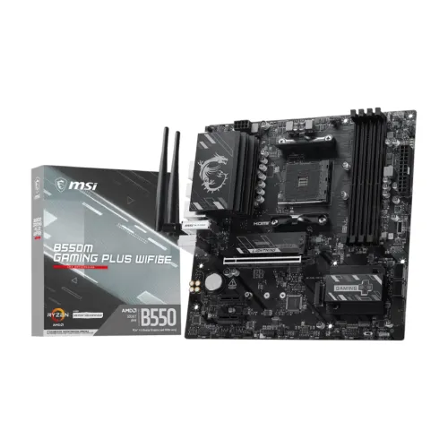 MSI B550M GAMING PLUS WIFI6E AMD AM4 mATX Motherboard