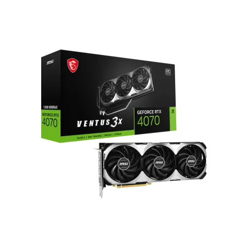 MSI GeForce RTX 4070 VENTUS 3X E1 12G OC GDDR6 Graphics Card