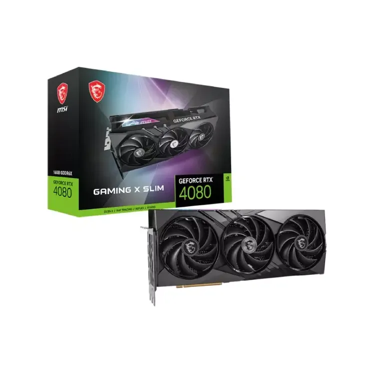 MSI GEFORCE RTX 4080 16GB GAMING X SLIM GDDR6X GRAPHICS CARD