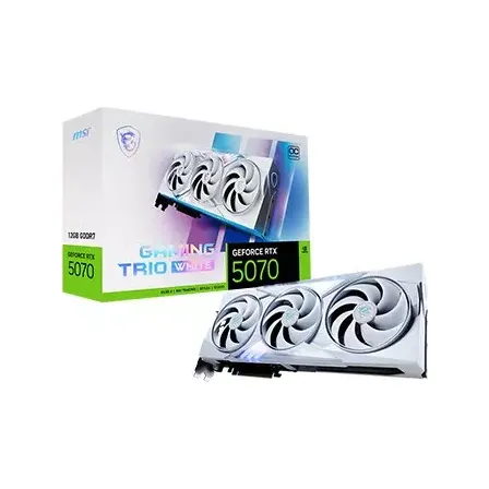 MSI GeForce RTX 5070 12G GAMING TRIO OC WHITE Graphics Card
