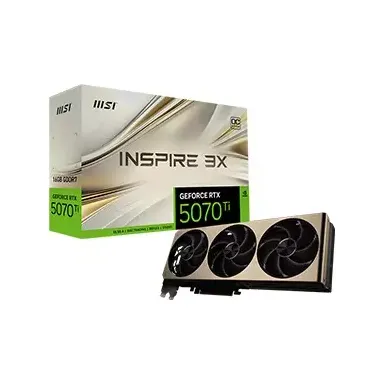 MSI GeForce RTX 5070 Ti 16G INSPIRE 3X OC PLUS 16GB GDDR7 Graphics Card