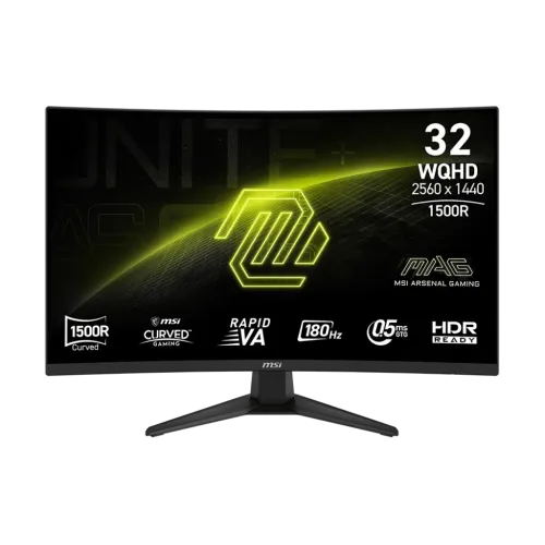 MSI MAG 321CQF E18 32" WQHD 180Hz Rapid VA Curve Gaming Monitor