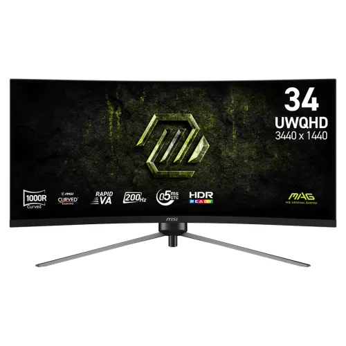 MSI MAG 345CQRF E20 34" 200Hz UWQHD Curved Gaming Monitor