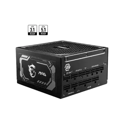 MSI MAG A1000GL PCIE5 1000W Full Modular 80 PLUS Gold Power Supply