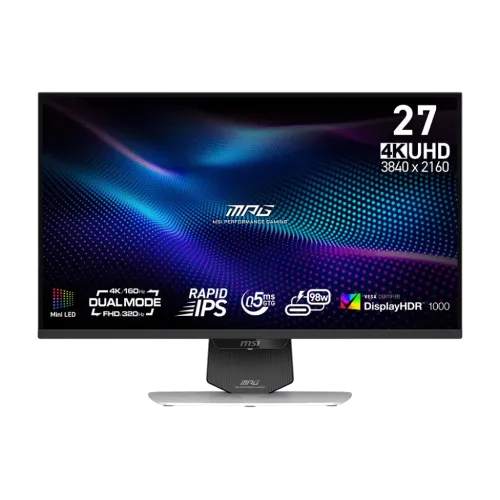 MSI MPG 274URDFW E16M 27" 320Hz 4K FHD Rapid IPS Dual Mode Gaming Monitor