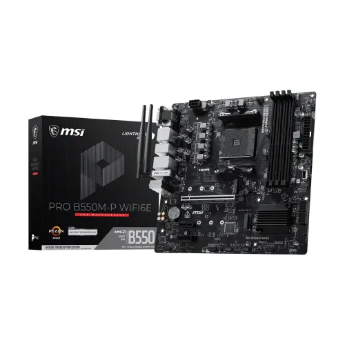 MSI PRO B550M-P WIFI6E AMD AM4 mATX Motherboard