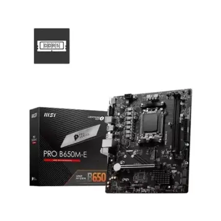 MSI PRO B650M-E DDR5 AMD AM5 mATX Motherboard