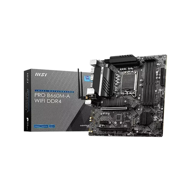 MSI PRO B660M-A WIFI DDR4 MICRO-ATX 12TH GEN INTEL MOTHERBOARD
