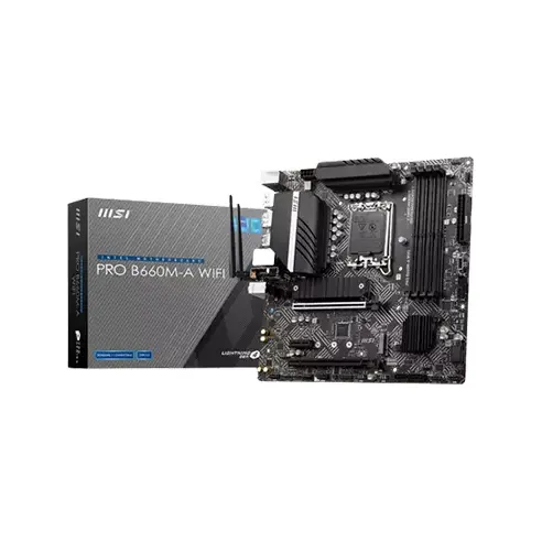 MSI PRO B660M-A WIFI DDR5 MICRO-ATX 12TH GEN INTEL MOTHERBOARD