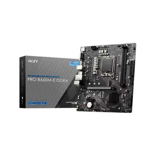 MSI PRO B660M-E DDR4 12th Gen M-ATX Motherboard