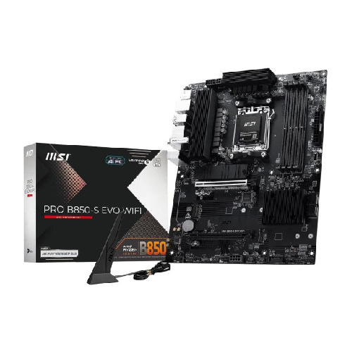 MSI PRO B850-S EVO Wi-Fi AM5 ATX Motherboard