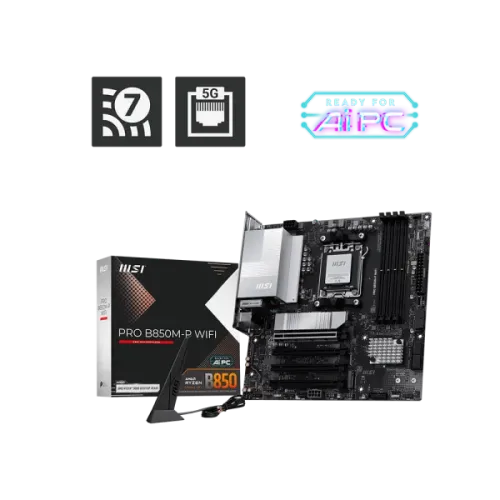 MSI PRO B850M-P WIFI AM5 mATX Motherboard