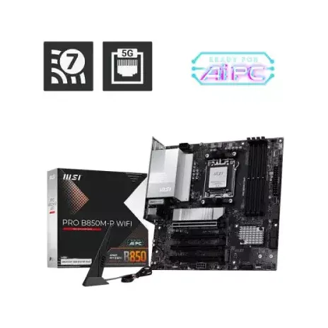 MSI PRO B850M-P WIFI DDR5 AM5 mATX Motherboard