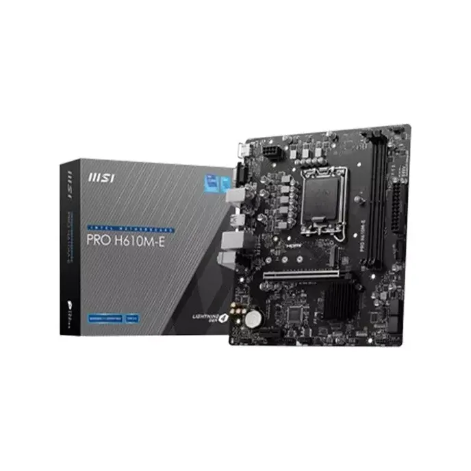 MSI PRO H610M-E DDR5 Intel 14th Gen Micro-ATX Motherboard