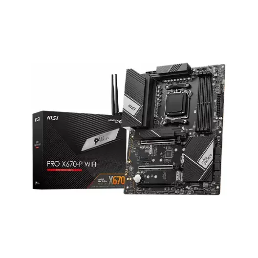 MSI PRO X670-P WIFI DDR5 AMD AM5 ATX Motherboard