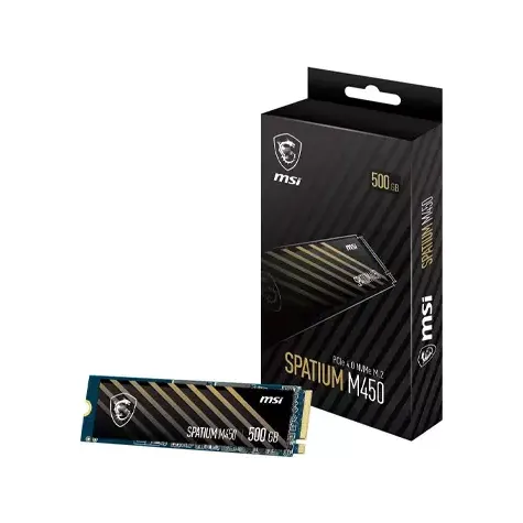MSI SPATIUM M450 500GB PCIe 4.0 NVMe M.2 SSD