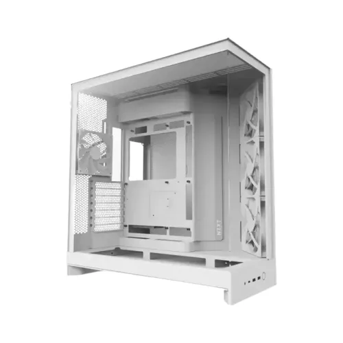 NZXT H9 Flow Dual-Chamber Mid-Tower Airflow Casing White (2025)
