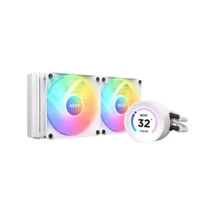NZXT Kraken Elite RL-KR24E-W1 240mm AIO CPU Liquid Cooler with LCD Display