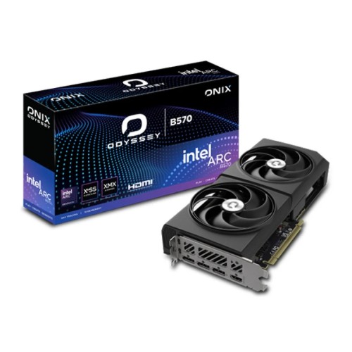 ONIX ODYSSEY Intel Arc B570 Black GDDR6 10GB Graphics Card