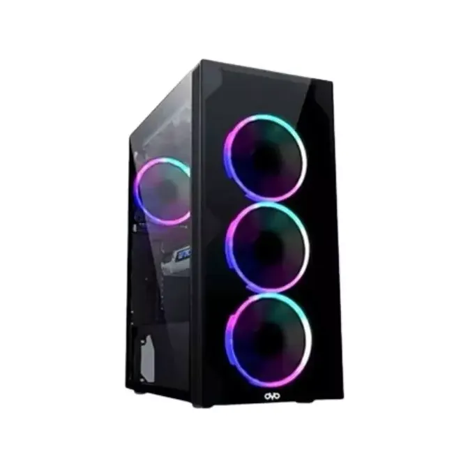 OVO X10 RGB Mid Tower Gaming Case (Black)