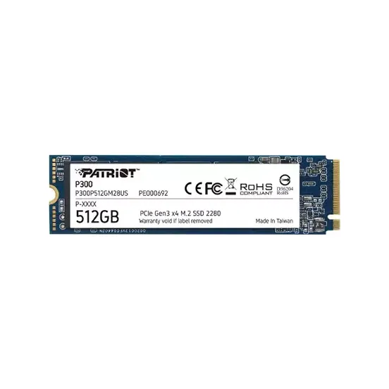 Patriot P300 512GB M.2 2280 PCIe NVMe SSD