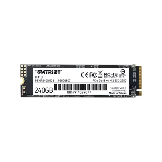 Patriot P310 240GB M.2 2280 PCIe 3.0 NVMe SSD