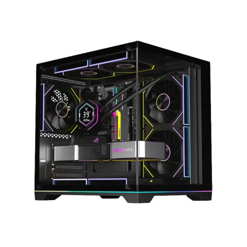 PC Power Darkion 5 ARGB Infinity Fans Gaming Case Black