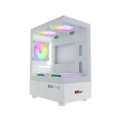 PC POWER GS670 SKYVIEW V2 3 FANS GAMING CASE WITH 550W PSU