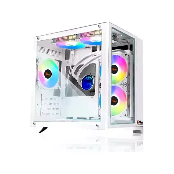 PC POWER ICE CUBE V2 2024 M-ATX Gaming Case (PP-H20-WH)