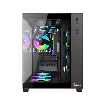 PC Power PG-H600 BK Iceland Atx Mid Tower Gaming Case