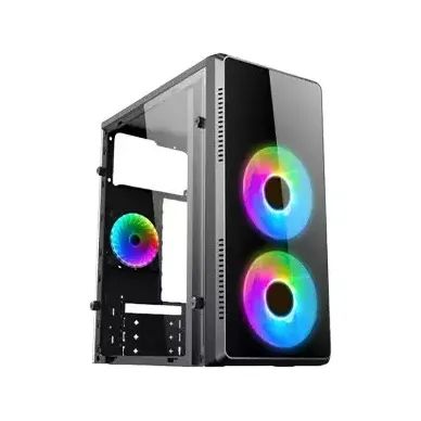 PC Power Pulse Fire X2 M-atx Mid Tower Computer Case With 200w Power Supply