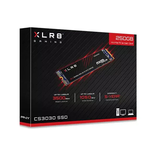 PNY CS3030 250GB M.2 NVMe SSD