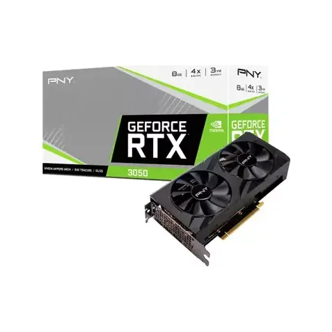 PNY GEFORCE RTX 3050 8GB VERTO DUAL FAN GRAPHICS CARD