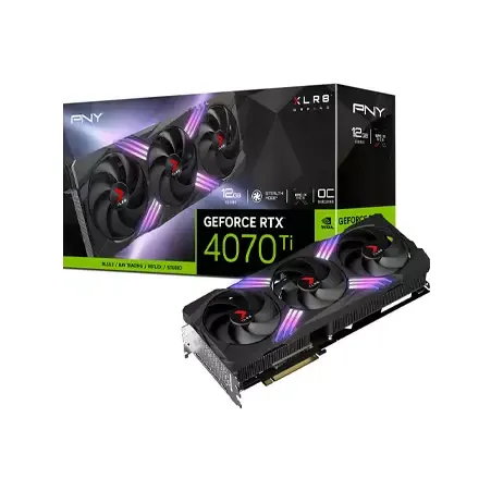 PNY GeForce RTX 4070 Ti 12GB XLR8 Gaming Verto TF OC GRAPHICS CARD