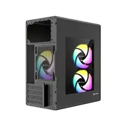 Revenger WOODPECKER ARGB m-ATX Mid Tower Black Gaming Casing