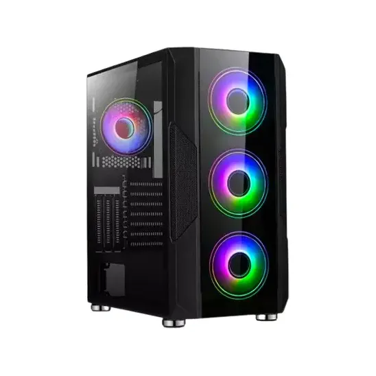 Safeway MTG-1925 Veloce Pro Mid Tower ATX Gaming Case (Black)