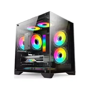 Safeway Seaview MATX Mid Tower Desktop Case (Black)