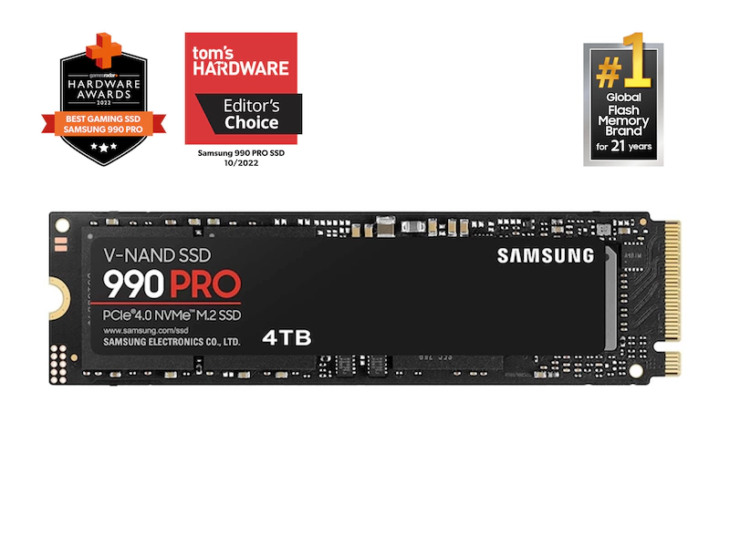 SAMSUNG 990 PRO 4TB SSD PCIe 4.0 NVMe