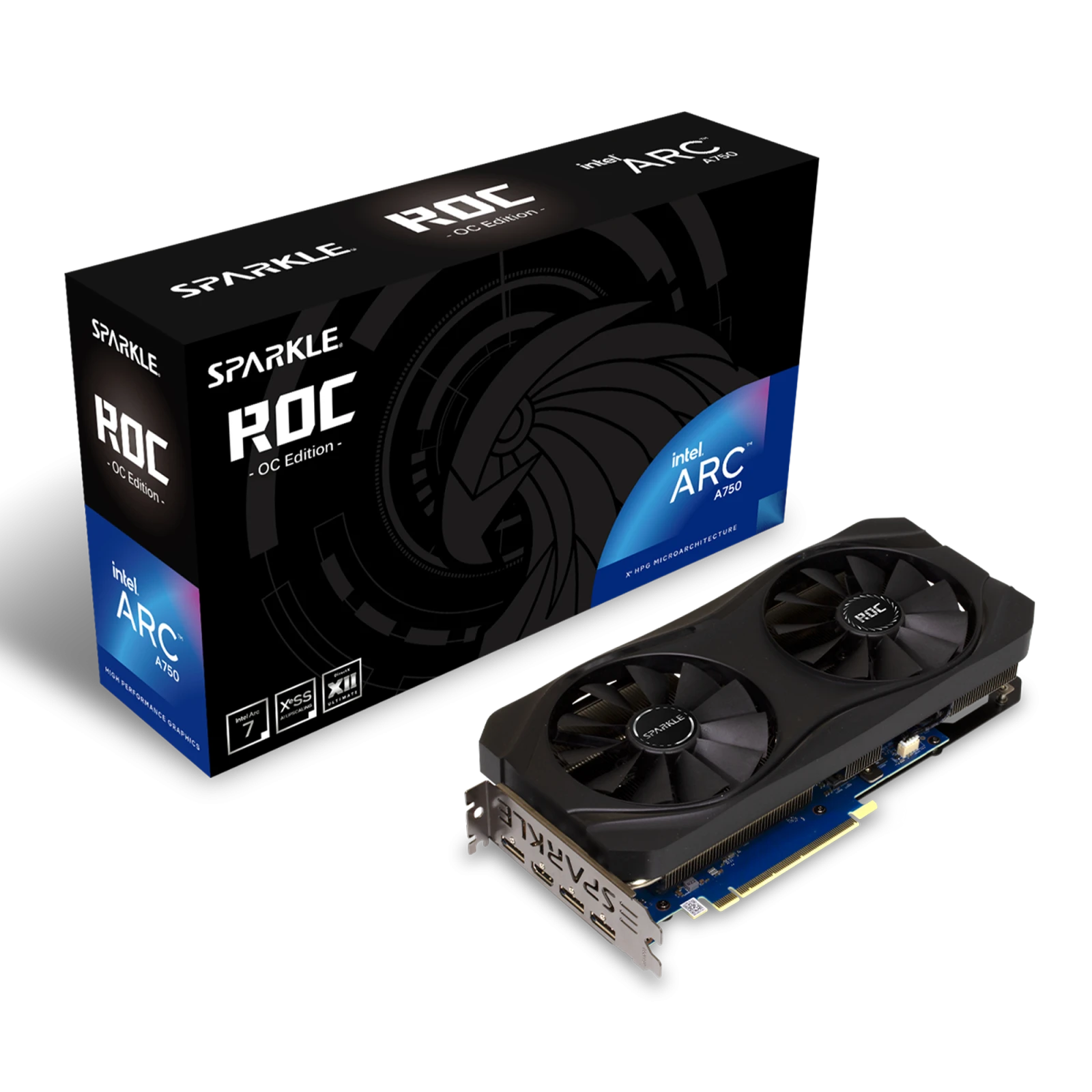 SPARKLE Intel Arc A750 ROC OC Edition 8GB GDDR6 Graphic...