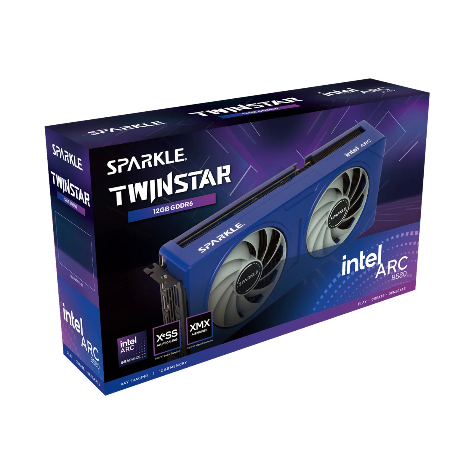 SPARKLE Intel Arc B580 TWINSTAR 12GB GDDR6 GPU