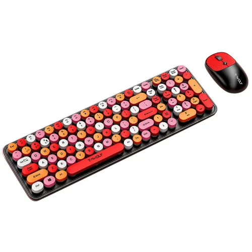 T-Wolf TF350 Wireless Keyboard Mouse Combo
