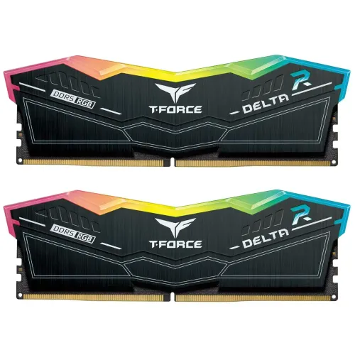 TEAM T-FORCE DELTA RGB 32GB (2 x 16GB) 6000MHz DDR5 Gaming RAM for AMD EXPO