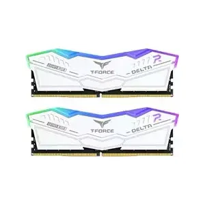 TEAMGROUP T-FORCE DELTA 48GB (24GBX2) 7600MHZ DDR5 RGB WHITE GAMING DESKTOP RAM