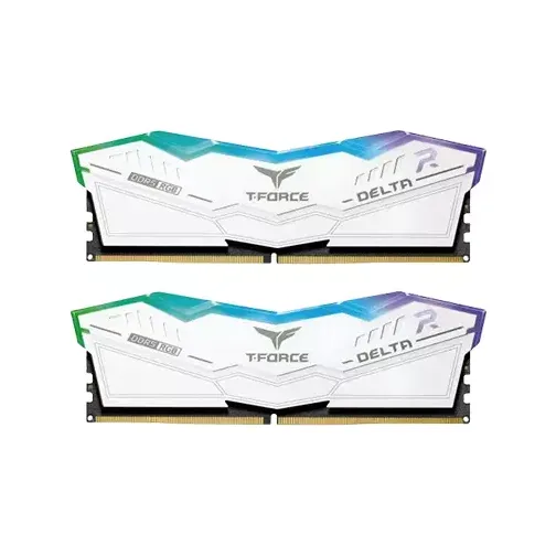 TEAMGROUP T-FORCE DELTA RGB DDR5 32GB (2X16GB) 7600MHZ WHITE DESKTOP RAM