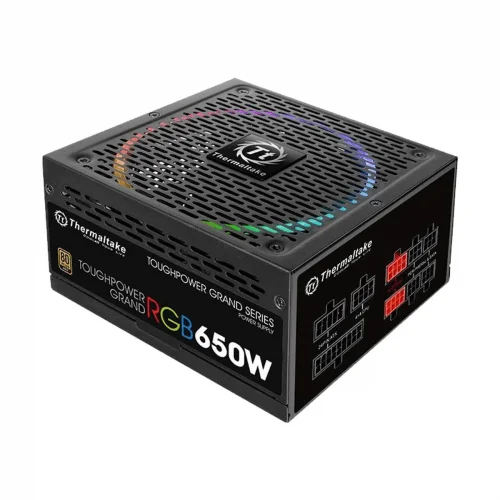 THERMALTAKE TOUGHPOWER GRAND RGB 650W FULLY MODULAR 80 PLUS GOLD CERTIFIED POWER SUPPLY With 10 Years Warranty