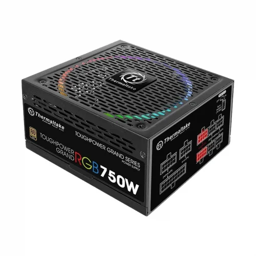 Thermaltake Toughpower Grand RGB 750W Full Modular 80 Plus Gold Flat Slave Cable Power Supply with 10 Years Warranty