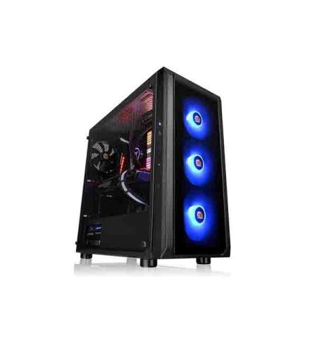 Thermaltake Versa J23 Tempered Glass Side Window Mid Tower Black Desktop Casing
